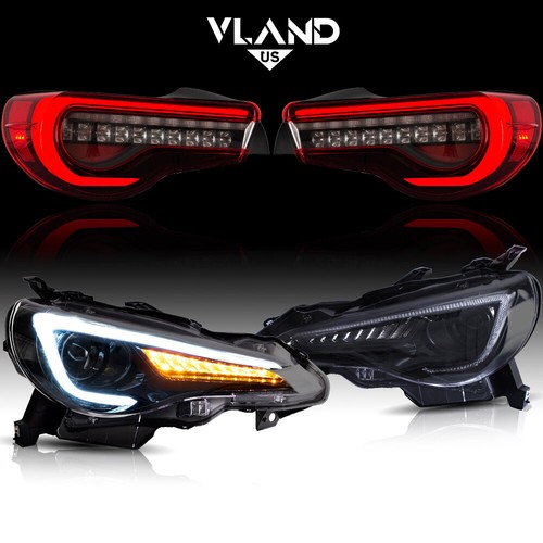 Vland led headlights red tail - vland,